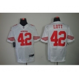 nike nfl jerseys san francisco 49ers #42 ronnie lott white[Elite]