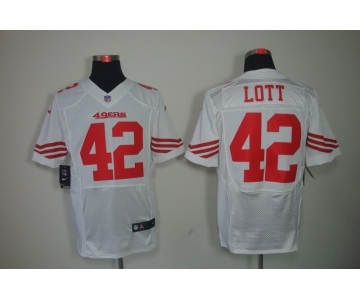 nike nfl jerseys san francisco 49ers #42 ronnie lott white[Elite]