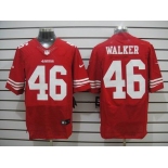 nike nfl jerseys san francisco 49ers #46 walker red[Elite]