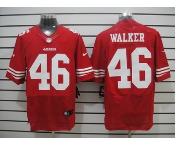 nike nfl jerseys san francisco 49ers #46 walker red[Elite]