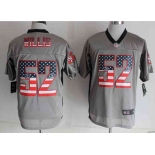 nike nfl jerseys san francisco 49ers #52 patrick willis grey[Elite USA Flag Fashion shadow]