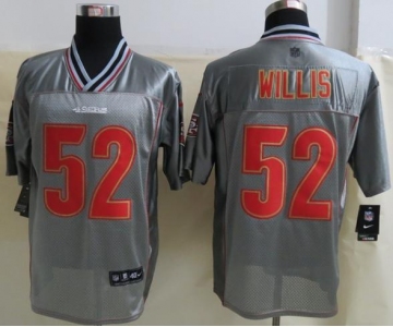 nike nfl jerseys san francisco 49ers #52 patrick willis grey[Elite vapor]