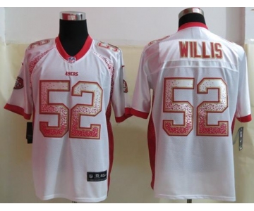 nike nfl jerseys san francisco 49ers #52 patrick willis white[Elite drift fashion]