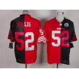 nike nfl jerseys san francisco 49ers #52 willis black-red[Elite split 50th Patch]