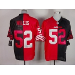 nike nfl jerseys san francisco 49ers #52 willis black-red[Elite split]