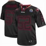 nike nfl jerseys san francisco 49ers #52 willis black[Elite lights out 50th Patch]