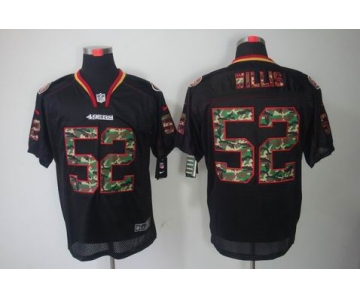 nike nfl jerseys san francisco 49ers #52 willis black[camo fashion Elite]