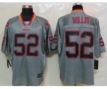 nike nfl jerseys san francisco 49ers #52 willis grey[Elite lights out]