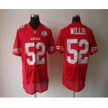 nike nfl jerseys san francisco 49ers #52 willis red[Elite 50th Patch]