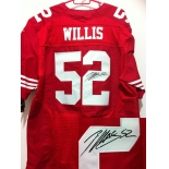 nike nfl jerseys san francisco 49ers #52 willis red[Elite signature]