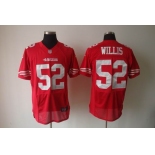 nike nfl jerseys san francisco 49ers #52 willis red[elite]