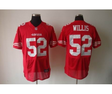 nike nfl jerseys san francisco 49ers #52 willis red[elite]