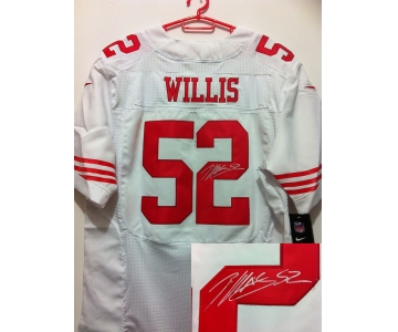 nike nfl jerseys san francisco 49ers #52 willis white[Elite signature]