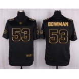 nike nfl jerseys san francisco 49ers #53 bowman black gold collection[Elite]