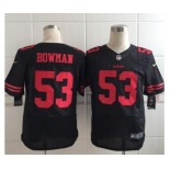 nike nfl jerseys san francisco 49ers #53 bowman black[Elite]