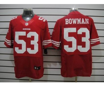 nike nfl jerseys san francisco 49ers #53 bowman red[Elite]