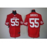 nike nfl jerseys san francisco 49ers #55 brooks red[Elite]