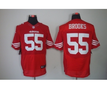 nike nfl jerseys san francisco 49ers #55 brooks red[Elite]