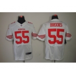 nike nfl jerseys san francisco 49ers #55 brooks white[Elite]