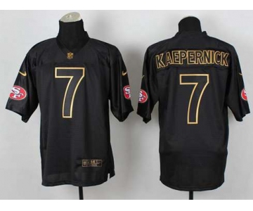 nike nfl jerseys san francisco 49ers #7 colin kaepernick black[Elite gold lettering fashion]