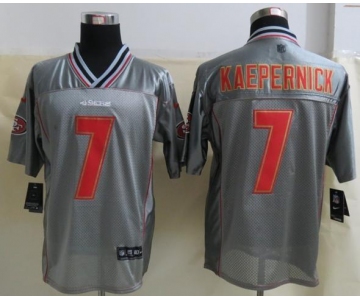 nike nfl jerseys san francisco 49ers #7 colin kaepernick grey[Elite vapor]