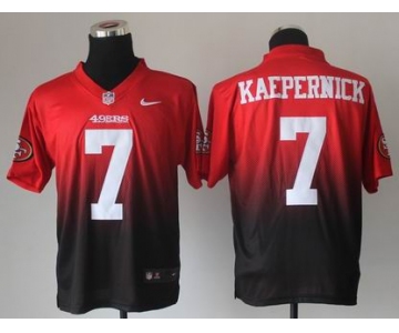 nike nfl jerseys san francisco 49ers #7 colin kaepernick red-grey[Elite drift fashion][second version]