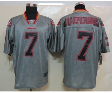 nike nfl jerseys san francisco 49ers #7 kaepernick grey[Elite lights out]