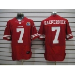 nike nfl jerseys san francisco 49ers #7 kaepernick red[Elite 50th Patch]