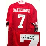 nike nfl jerseys san francisco 49ers #7 kaepernick red[Elite signature]