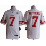 nike nfl jerseys san francisco 49ers #7 kaepernick white[Elite 50th Patch]