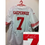 nike nfl jerseys san francisco 49ers #7 kaepernick white[Elite signature]