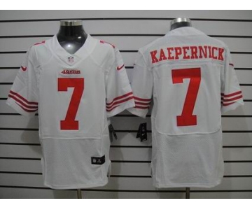 nike nfl jerseys san francisco 49ers #7 kaepernick white[Elite]