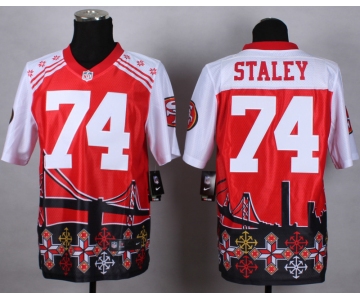 nike nfl jerseys san francisco 49ers #74 staley[Elite Style Noble Fashion]