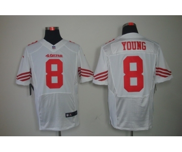 nike nfl jerseys san francisco 49ers #8 young white[Elite]