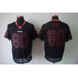 nike nfl jerseys san francisco 49ers #80 jerry rice black[Elite lights out]