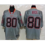 nike nfl jerseys san francisco 49ers #80 jerry rice grey[Elite lights out]