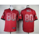 nike nfl jerseys san francisco 49ers #80 jerry rice red[Elite drift fashion]