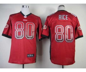 nike nfl jerseys san francisco 49ers #80 jerry rice red[Elite drift fashion]