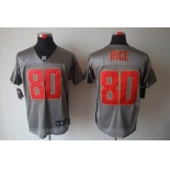 nike nfl jerseys san francisco 49ers #80 rice grey[Elite shadow]