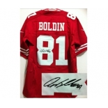 nike nfl jerseys san francisco 49ers #81 boldin red[Elite signature]