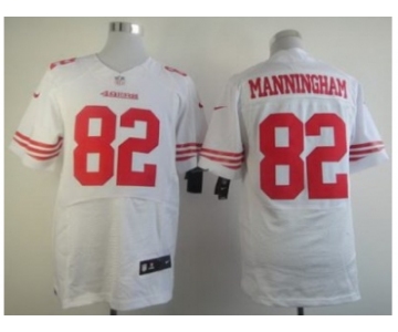 nike nfl jerseys san francisco 49ers #82 mario manningham white[Elite]