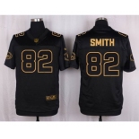 nike nfl jerseys san francisco 49ers #82 smith black gold collection[Elite][smith]