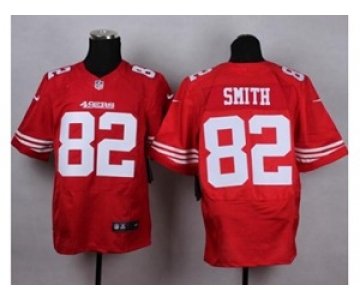 nike nfl jerseys san francisco 49ers #82 smith red[Elite][smith]