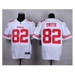 nike nfl jerseys san francisco 49ers #82 smith white[Elite][smith]