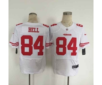 nike nfl jerseys san francisco 49ers #84 bell white[Elite][bell]