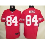 nike nfl jerseys san francisco 49ers #84 moss red[elite]