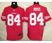 nike nfl jerseys san francisco 49ers #84 moss red[elite]