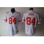 nike nfl jerseys san francisco 49ers #84 moss white[elite]