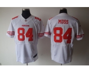 nike nfl jerseys san francisco 49ers #84 moss white[elite]