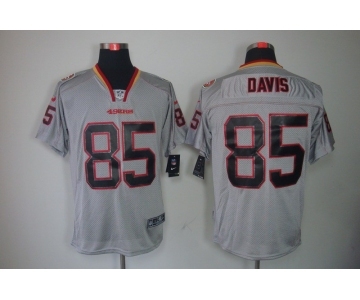 nike nfl jerseys san francisco 49ers #85 davis grey[Elite lights out]